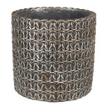 Clayre & Eef | Bloempot Binnen Grijs ø 15x14 cm | 6TE0494M Clayre & Eef | Bloempot Binnen Grijs ø 15x14 cm | 6TE0494M