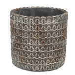 Clayre & Eef | Bloempot Binnen Grijs ø 11x12 cm | 6TE0494S Clayre & Eef | Bloempot Binnen Grijs ø 11x12 cm | 6TE0494S