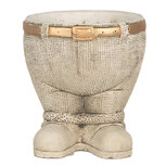 Clayre & Eef | Bloempot Binnen Grijs ø 15x17 cm | 6TE0496 Clayre & Eef | Bloempot Binnen Grijs ø 15x17 cm | 6TE0496
