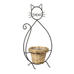 Clayre & Eef | Bloempot Binnen Kat Zwart 27x16x52 cm | 6Y4705 Clayre & Eef | Bloempot Binnen Kat Zwart 27x16x52 cm | 6Y4705