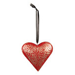 Clayre & Eef | Decoratie hanger hart Rood 20x4x20 cm | 6Y5385L Clayre & Eef | Decoratie hanger hart Rood 20x4x20 cm | 6Y5385L