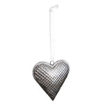 Clayre & Eef | Decoratie hanger hart Grijs 10x2x10 cm | 6Y5387M Clayre & Eef | Decoratie hanger hart Grijs 10x2x10 cm | 6Y5387M