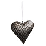 Clayre & Eef | Decoratie hanger hart Grijs 15x3x15 cm | 6Y5388 Clayre & Eef | Decoratie hanger hart Grijs 15x3x15 cm | 6Y5388