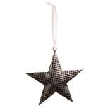 Clayre & Eef | Decoratie hanger ster Grijs 10x2x10 cm | 6Y5392M Clayre & Eef | Decoratie hanger ster Grijs 10x2x10 cm | 6Y5392M