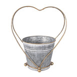 Clayre & Eef | Planthouder Grijs Goudkleurig 25x16x29 cm | 6Y5469 Clayre & Eef | Planthouder Grijs Goudkleurig 25x16x29 cm | 6Y5469