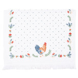 Clayre & Eef | Gastendoekje Wit, Groen, Blauw 40x66 cm | CTCOR Clayre & Eef | Gastendoekje Wit, Groen, Blauw 40x66 cm | CTCOR