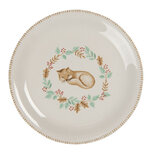 Clayre & Eef | Servies Ontbijtbord Beige Bruin ø 20x2 cm | FXDP Clayre & Eef | Servies Ontbijtbord Beige Bruin ø 20x2 cm | FXDP