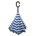 Clayre & Eef | Paraplu Volwassenen Blauw ø 60 cm | JZUM0028 Clayre & Eef | Paraplu Volwassenen Blauw ø 60 cm | JZUM0028