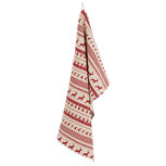 Clayre & Eef | Theedoek Rood, Beige 50x85 cm | NOC42C-1 Clayre & Eef | Theedoek Rood, Beige 50x85 cm | NOC42C-1