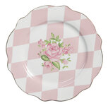 Clayre & Eef | Servies Ontbijtbord Roze ø 20x2 cm | SWRDP Clayre & Eef | Servies Ontbijtbord Roze ø 20x2 cm | SWRDP