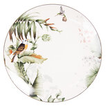 Clayre & Eef | Servies Dinerbord Wit, Groen ø 26x2 cm | TRBFP Clayre & Eef | Servies Dinerbord Wit, Groen ø 26x2 cm | TRBFP