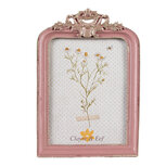 Clayre & Eef | Fotolijst Roze Zilverkleurig 13x2x20 cm / 10x15 cm | 2F1103 Clayre & Eef | Fotolijst Roze Zilverkleurig 13x2x20 cm / 10x15 cm | 2F1103