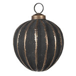 Clayre & Eef | Kerstbal Grijs ø 8x8 cm | 6GL4702 Clayre & Eef | Kerstbal Grijs ø 8x8 cm | 6GL4702