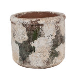 Clayre & Eef | Bloempot Binnen Beige Groen ø 17x15 cm | 6TE0516L Clayre & Eef | Bloempot Binnen Beige Groen ø 17x15 cm | 6TE0516L