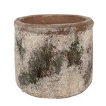 Clayre & Eef | Bloempot Binnen Beige Groen ø 14x12 cm | 6TE0516M Clayre & Eef | Bloempot Binnen Beige Groen ø 14x12 cm | 6TE0516M