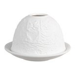 Clayre & Eef | Theelichthouder Wit ø 12x8 cm | 6CE1808 Clayre & Eef | Theelichthouder Wit ø 12x8 cm | 6CE1808