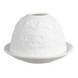 Clayre & Eef | Theelichthouder Wit ø 12x8 cm | 6CE1820 Clayre & Eef | Theelichthouder Wit ø 12x8 cm | 6CE1820