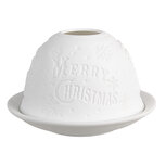 Clayre & Eef | Theelichthouder Wit ø 12x8 cm | 6CE1822 Clayre & Eef | Theelichthouder Wit ø 12x8 cm | 6CE1822