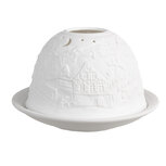 Clayre & Eef | Theelichthouder Wit ø 12x8 cm | 6CE1823 Clayre & Eef | Theelichthouder Wit ø 12x8 cm | 6CE1823