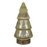 Clayre & Eef | Kerstdecoratie Beeld Kerstboom met LED Groen ø 7x16 cm | 6GL4569GR Clayre & Eef | Kerstdecoratie Beeld Kerstboom met LED Groen ø 7x16 cm | 6GL4569GR