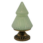 Clayre & Eef | Kerstdecoratie Beeld Kerstboom met LED Groen ø 10x18 cm | 6GL4581 Clayre & Eef | Kerstdecoratie Beeld Kerstboom met LED Groen ø 10x18 cm | 6GL4581