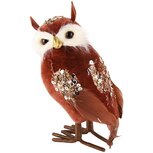 Dekoratief | Deco uil m/pailetten 'Maurice', stof, 17x12x25cm | A245270 Dekoratief | Deco uil m/pailetten 'Maurice', stof, 17x12x25cm | A245270