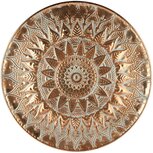 Dekoratief | Dienblad rond, brons, metaal, 60x2x60cm | A245476 Dekoratief | Dienblad rond, brons, metaal, 60x2x60cm | A245476