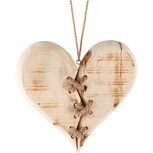 Dekoratief | Hanger hart naturel, hout, 25x4x25cm | A245624 Dekoratief | Hanger hart naturel, hout, 25x4x25cm | A245624