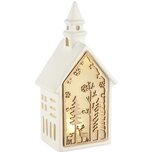 Dekoratief | Deco huisje m/rendieren, dolomiet/hout, LED, 10x7x21cm | A245715 Dekoratief | Deco huisje m/rendieren, dolomiet/hout, LED, 10x7x21cm | A245715