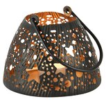 Dekoratief | Theelichthouder 'Stars', zwart/goud, metaal, 12x12x10cm | A248130 Dekoratief | Theelichthouder 'Stars', zwart/goud, metaal, 12x12x10cm | A248130