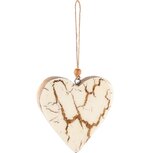 Dekoratief | Hanger hart, wit marbled/naturel, hout, 10x2x10cm | A248338 Dekoratief | Hanger hart, wit marbled/naturel, hout, 10x2x10cm | A248338