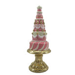 Clayre & Eef | Decoratie taart Roze ø 8x21 cm | 6PR4220 Clayre & Eef | Decoratie taart Roze ø 8x21 cm | 6PR4220