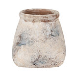 Clayre & Eef | Bloempot Binnen Beige Grijs 18x18x17 cm | 6TE0532L Clayre & Eef | Bloempot Binnen Beige Grijs 18x18x17 cm | 6TE0532L