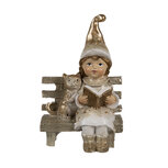 Clayre & Eef | Decoratie Kabouter Beige 6x5x9 cm | 6PR4230 Clayre & Eef | Decoratie Kabouter Beige 6x5x9 cm | 6PR4230