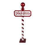 Clayre & Eef | Kerstdecoratie North Pole Rood Wit 46x18x110 cm | 5Y1254 Clayre & Eef | Kerstdecoratie North Pole Rood Wit 46x18x110 cm | 5Y1254