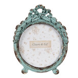 Clayre & Eef | Fotolijst Groen 7x2x9 cm / ø 6 cm | 2F1198 Clayre & Eef | Fotolijst Groen 7x2x9 cm / ø 6 cm | 2F1198