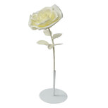 Clayre & Eef | Decoratie roos Wit ø 23x80 cm | 50781 Clayre & Eef | Decoratie roos Wit ø 23x80 cm | 50781