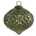 Clayre & Eef | Kerstbal Groen ø 15x15 cm | 6GL4557L Clayre & Eef | Kerstbal Groen ø 15x15 cm | 6GL4557L