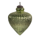 Clayre & Eef | Kerstbal Groen ø 12x16 cm | 6GL4558L Clayre & Eef | Kerstbal Groen ø 12x16 cm | 6GL4558L