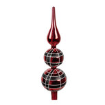 Clayre & Eef | Kerstboom piek Rood ø 8x30 cm | 6GL4652 Clayre & Eef | Kerstboom piek Rood ø 8x30 cm | 6GL4652
