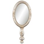 Clayre & Eef | Handspiegel Zilverkleurig 12x3x27 cm | 62S007 Clayre & Eef | Handspiegel Zilverkleurig 12x3x27 cm | 62S007