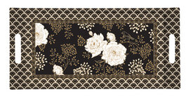 Dekoratief | Dienblad m/handvaten 'Art Deco Flowers', pvc, 40x19cm | A226102 Dekoratief | Dienblad m/handvaten 'Art Deco Flowers', pvc, 40x19cm | A226102