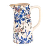 Clayre & Eef | Decoratieve Schenkkan Beige Blauw 16x11x20 cm | 6CE1923M Clayre & Eef | Decoratieve Schenkkan Beige Blauw 16x11x20 cm | 6CE1923M
