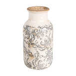 Clayre & Eef | Vaas Beige Grijs ø 14x26 cm | 6CE1927M Clayre & Eef | Vaas Beige Grijs ø 14x26 cm | 6CE1927M