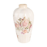 Clayre & Eef | Vaas Beige Roze ø 17x30 cm | 6CE1963S Clayre & Eef | Vaas Beige Roze ø 17x30 cm | 6CE1963S