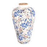 Clayre & Eef | Vaas Beige Blauw ø 24x40 cm | 6CE1935L Clayre & Eef | Vaas Beige Blauw ø 24x40 cm | 6CE1935L