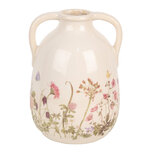 Clayre & Eef | Vaas Beige Roze ø 16x22 cm | 6CE1947L Clayre & Eef | Vaas Beige Roze ø 16x22 cm | 6CE1947L