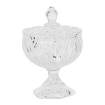 Clayre & Eef | Bonbonniere met deksel Transparant ø 10x15 cm | 6GL5002 Clayre & Eef | Bonbonniere met deksel Transparant ø 10x15 cm | 6GL5002