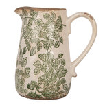 Clayre & Eef | Decoratieve Schenkkan Beige Groen 16x12x18 cm | 6CE1977M Clayre & Eef | Decoratieve Schenkkan Beige Groen 16x12x18 cm | 6CE1977M