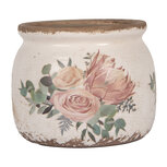 Clayre & Eef | Bloempot Binnen Beige Roze ø 12x10 cm | 6CE1978S Clayre & Eef | Bloempot Binnen Beige Roze ø 12x10 cm | 6CE1978S